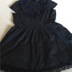 Killstar Black Womans  Dress with Lace Accents